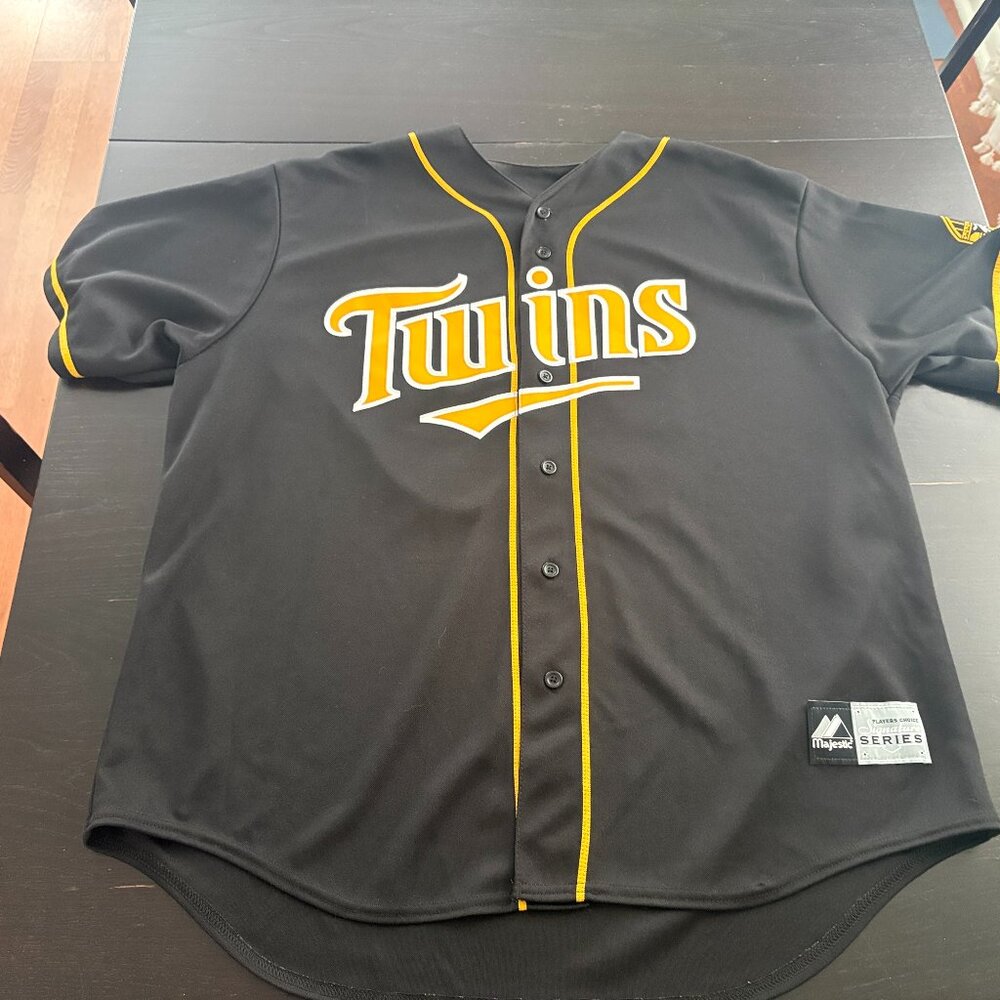 Mens Majestic Minnesota Twins Signature Series 59 Kevin Slowey Jersey XL